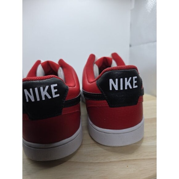 Nike Court Vision Low White University Red Sneakers shoes Size 13 - Picture 8 of 9